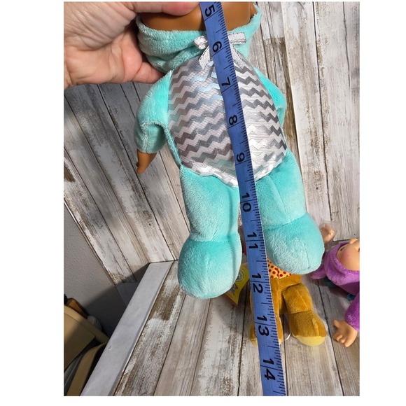 Cabbage Patch Kids Cuties Plush Doll Lot Jaye Lion Unicorn Shark 12 Inch Set - Picture 11 of 12